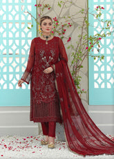 Pehchaan By Pakdaman Embroidered Chiffon 3 Piece Unstitched Suit PDF24PFC D-1064